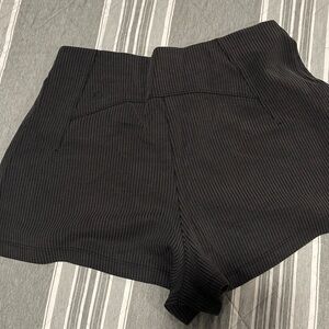 Lululemon Black Softstreme ribbed Shorts